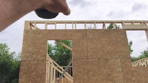Framing 2x6 Exterior Walls And Sheeting With Osb Youtube