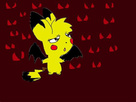 Evil Pikachu In Hell By Candyspyro On Deviantart