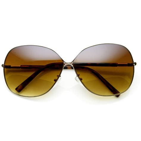 oversize womens square metal fashion sunglasses zerouv