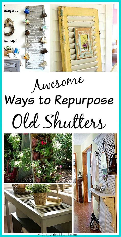 Awesome Ways To Repurpose Old Shutters Lots Of Great Inspiration Diy