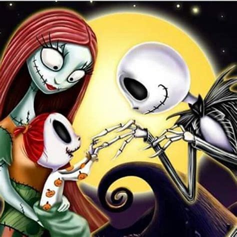 Jack Sally And Baby Makes 3 Nightmare Before Christmas Tattoo