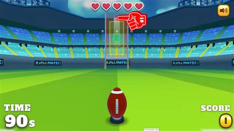 🕹️ Play Football Kickoff Game Free Online Flick Football Field Goal