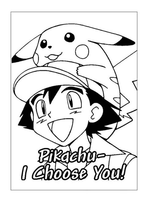 Catch Em All With Ash Ketchum Coloring Pages