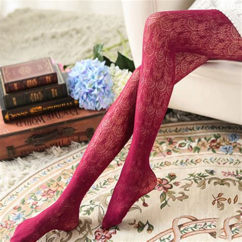 Women Sexy Stockings Summer Autumn Hollow Tights Japanese Lace