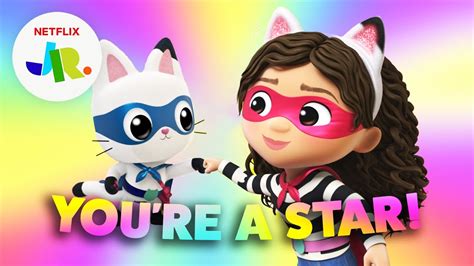 Choose The Correct Adjectives Gabby Is Very - ‘You’re A Star’ Gabby’s Dollhouse Confidence Song For Kids | Netflix Jr