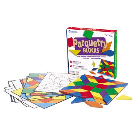 Learning Resources Parquetry Blocks And Card Set Supplies For Schools