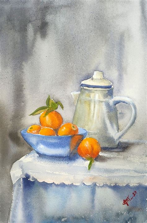 Watercolor Still Life Painting Step By Step You Did It That Time