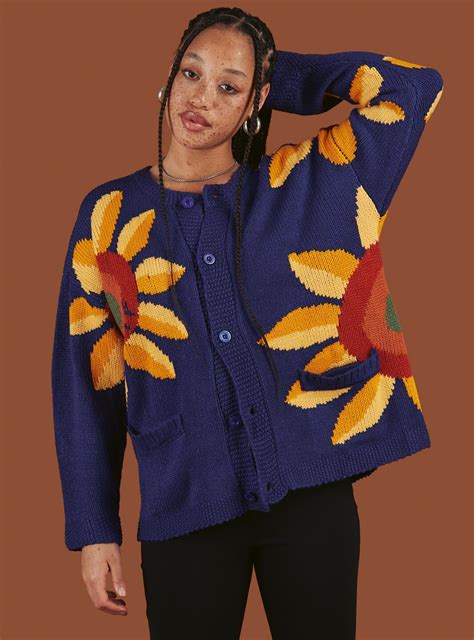 Petal Cardigan Sweaters For Women Oversized Knit Cardigan Unif Clothing