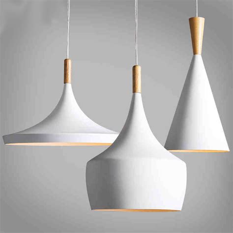Design By Tom Dixon Pendant Lamp Beat Light Tom Dixon White Wooden