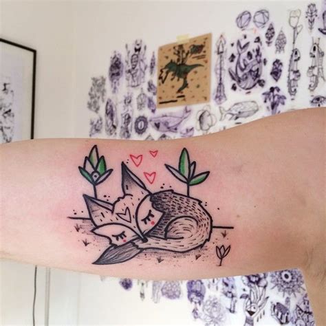 Fox On Love ️ Merci Zoé Ma 💖 Tattoos Triangle Tattoo