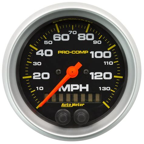 Autometer 5180 Pro Comp Gps Speedometer 3 38 In Black Dial Face