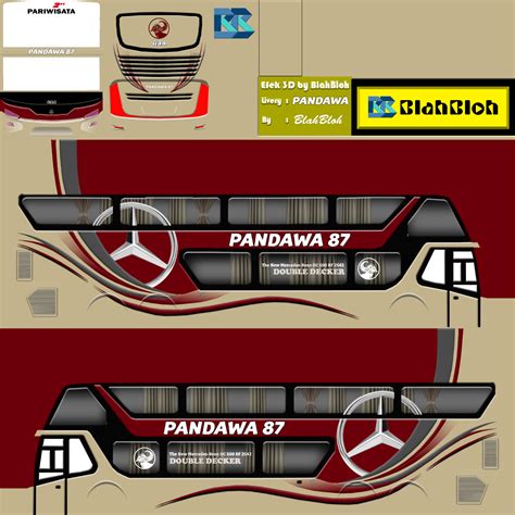 65+ Livery BUSSID SDD (Double Decker) Koleksi HD Part 4 - 1001-tutoriall