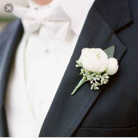 Grooms Boutonniere White Wedding Flowers White Boutonniere