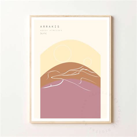 Dunes Of Arrakis Printable Dune Poster Art Digital Etsy