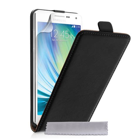 Caseflex Samsung Galaxy A5 Real Leather Flip Case Black