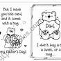 Fathers Day Card Worksheet