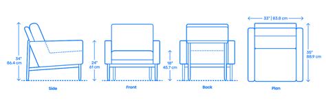 Raleigh Armchair Dimensions And Drawings Dimensionsguide