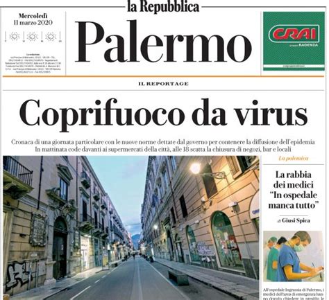 Rassegna Stampa La Repubblica Di Oggi Tifosipalermo