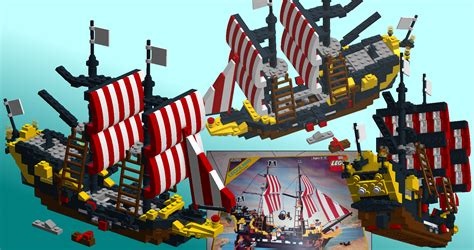 Lego Mini Black Sea Barracuda Pirate Ship By Trikeboy2 On