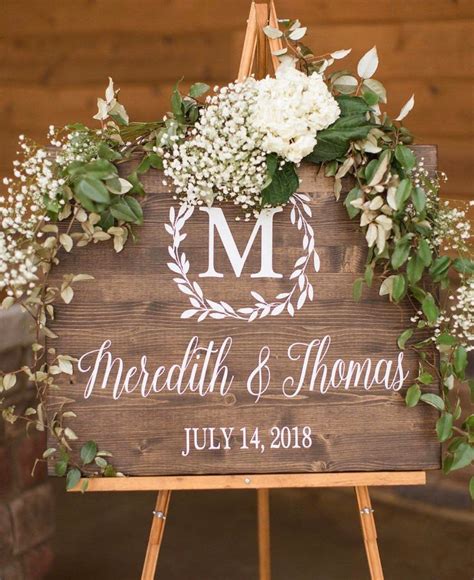 Rustic Wedding Signs Wedding Name Wedding Welcome Signs Farm Wedding