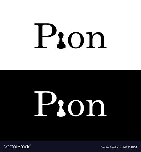 Pion Logo Royalty Free Vector Image Vectorstock