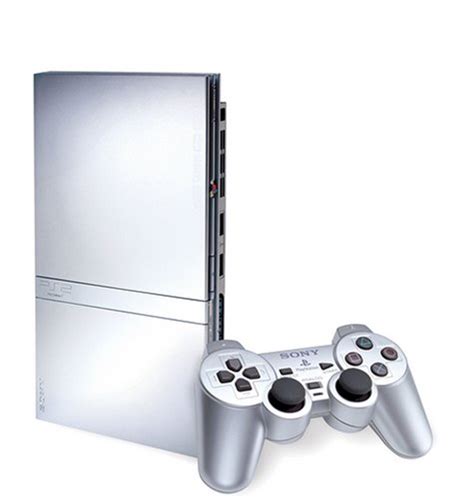 Sony Playstation 2 Ps2 Slim Scph 79001 Silver Game Console Bundle In
