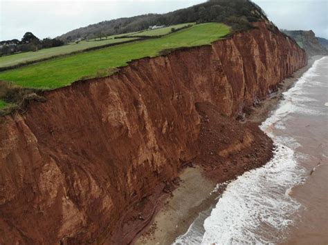 Stunning Drone Footage Shows Full Extent Of Massive Cliff Fall At