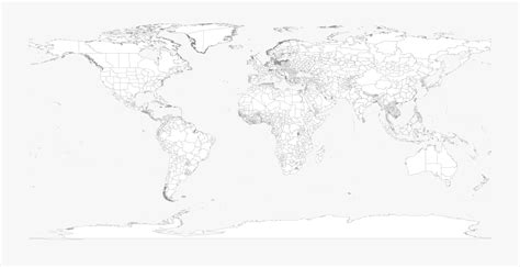 Earth Map Map Of The World Blank No Borders
