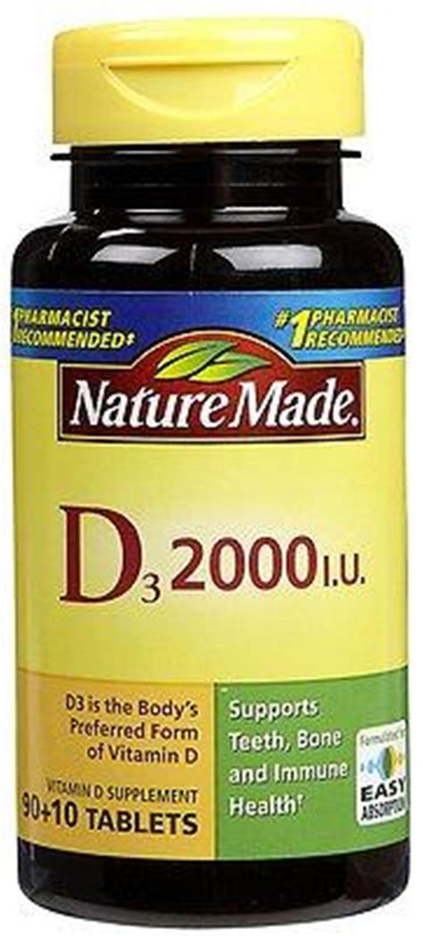 Supplements are a good option if: Nature Made Vitamin D3 2000 IU, 100 Tablets