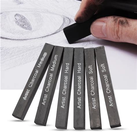 Drawing Drawing Media Tmtop Compressed Graphite Drawing Pencil 6pcs