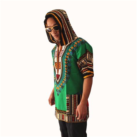Dashiki Hoodies Loose African Hooded Dashiki Fabric Hood 100 Cotton Fashion Clothes Unisex