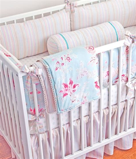 6pieces:bumpers(4 pieces aroud the bed)+sheet+pillow cover. Pool Octavia Crib Bedding (With images) | Crib bedding ...