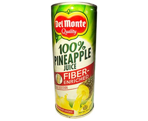 Del Monte 100 Pineapple Juice Fiber Enriched 240ml