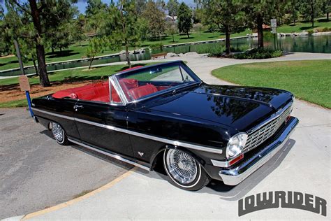 This car is a 1966 nova convertible with a 1967 front end on it. 1963 Chevrolet Nova - Lowrider Magazine