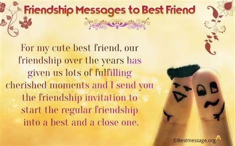 And i don't mind that at all. Friendship Messages for Best Friend | Friendship messages ...