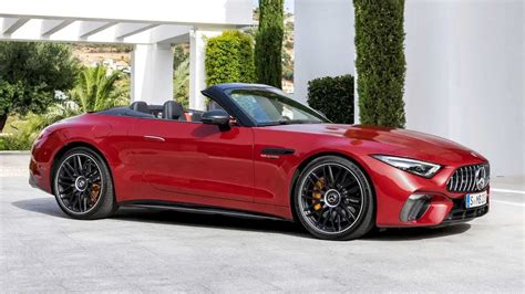 2022 Mercedes Amg Sl Debuts With Fabric Roof Awd And V8 Power