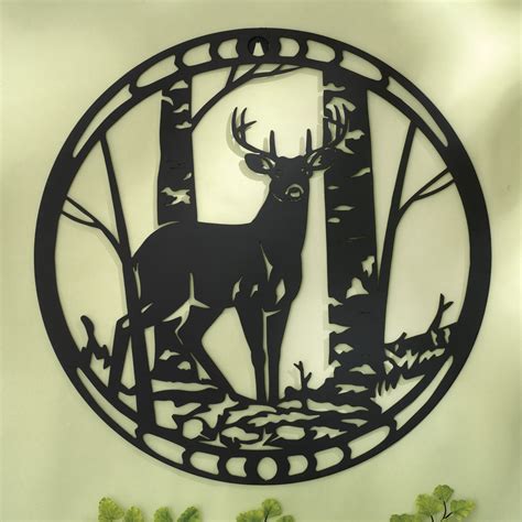 Buy Deer Silhouette Metal Wall Art At Bits And Pieces