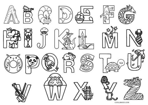 Alphabet Coloring Pages Free Printables