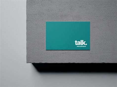 Talk Recruitment Business Card Design By Skyrocket New Zealand On Dribbble