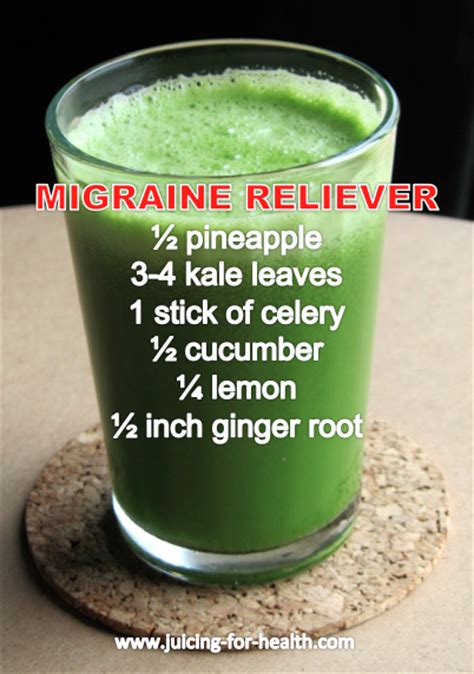 Ayurveda has effective cure for. Migraine Reliever - Juicing For Health
