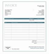 Service Invoice Template Word Download Free Images