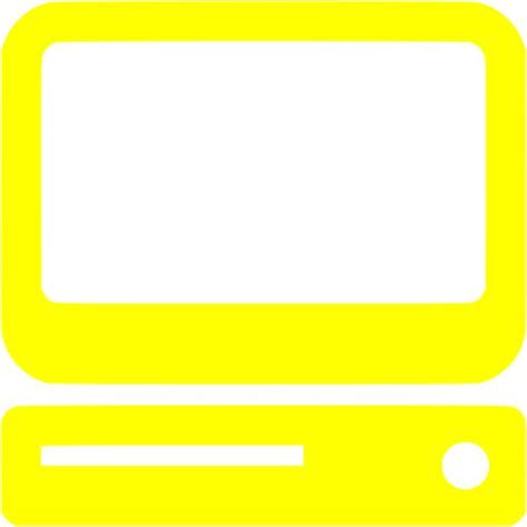 Yellow Computer Icon Free Yellow Computer Icons