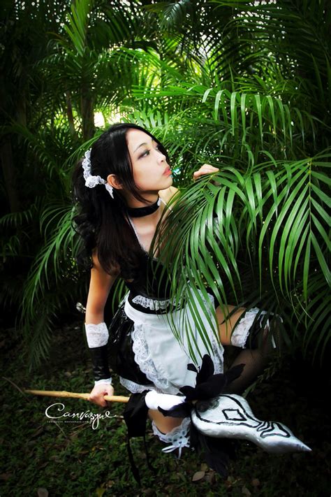 french maid nidalee by canvasyne on deviantart