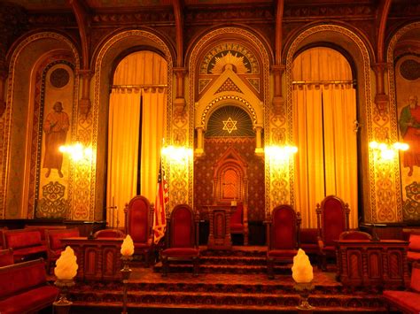 It was bought by the mason's in the early part of the twentieth century and has since been used for masonic meetings as well as many other functions. U.S.A., Pennsylvania, Philadelphia, Masonic Hall