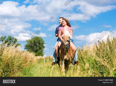 Couple Riding On Horse Image And Photo Free Trial Bigstock
