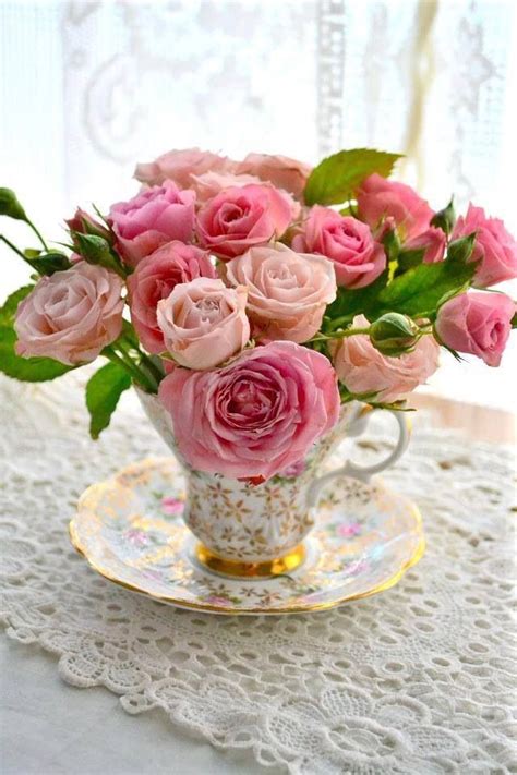 Victorian Tea Cup Trendy Flowers Love Flowers My Flower Flowers