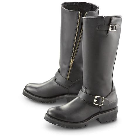 Visvim engineer long boots shoes t.w.o folk sand men's us 9 vintage from japan. Men's Guide Gear® 14" Side - zip Engineer Boots, Black ...