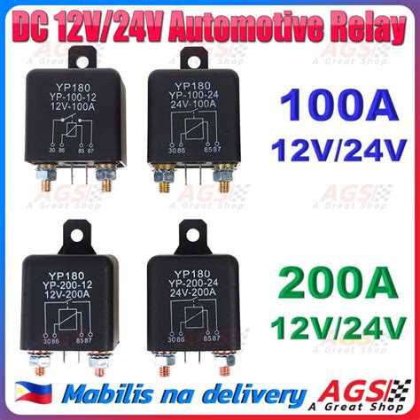 12v 100amp 4 Pin Heavy Duty Onoff Switch Split Charge Relay For Auto