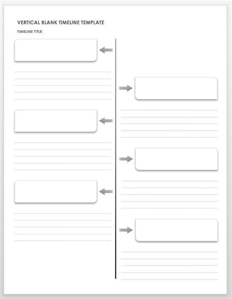 Free Blank Timeline Templates Smartsheet Personal Timeline History