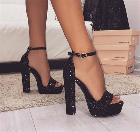 Women Details About Fashion Women Super High Heel Glitter Sandals Peep Toe Strap Stiletto Big